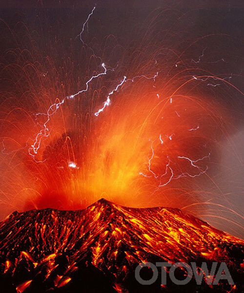 Lightning caused by volcanic eruptions (Volcanic lightning)