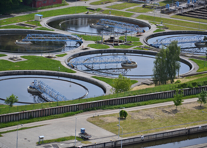 Lightning protection for water treatment facilities